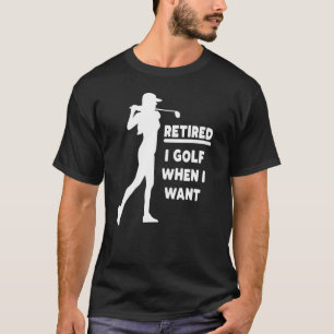 Camiseta Aposentadoria Golfer Pai aposentado Golf Mãe Golf