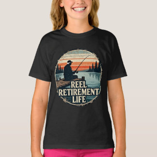 Camiseta Aposentadoria na Bobina Vida de Pesca