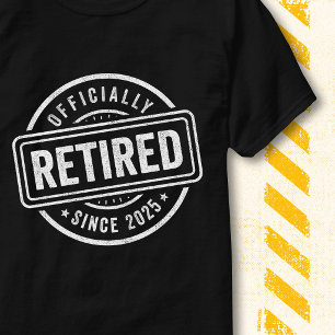 Camiseta Aposentadoria Oficial 2025 Citação Vintage Aposent