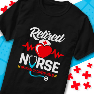 Camiseta Aposentadoria Oficial de Enfermeira Aposentada