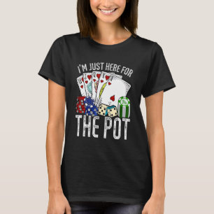 Camiseta Aposta Cassino Estou Aqui Só Pelo Pôquer de Oferta
