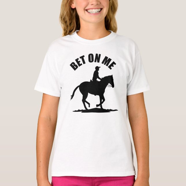 Camiseta Aposta Em Mim - Corrida De Cavalo (Frente)