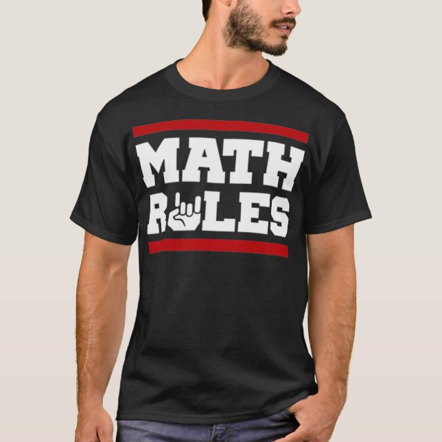 Camiseta Aposta engraçada nas regras de matemática (Frente)