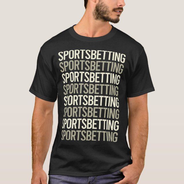 Camiseta Apostas Esportivas Texto Branco (Frente)
