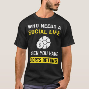 Camiseta Apostas Esportivas Vida Social