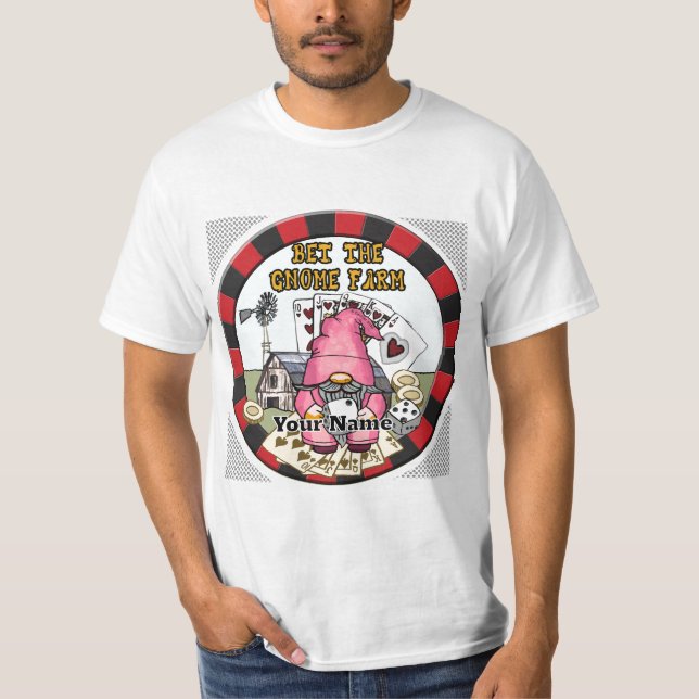 Camiseta Aposte o gnomo da fazenda  (Frente)
