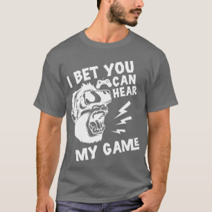 Camiseta Aposto que você pode ouvir meu jogo engraçado de n