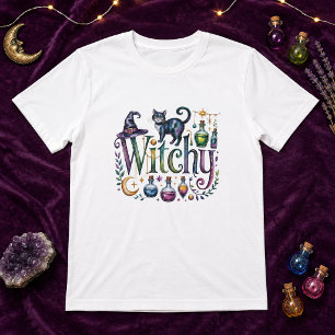 Camiseta Apothecário de Gato Bruxaria Encantado Aquarela