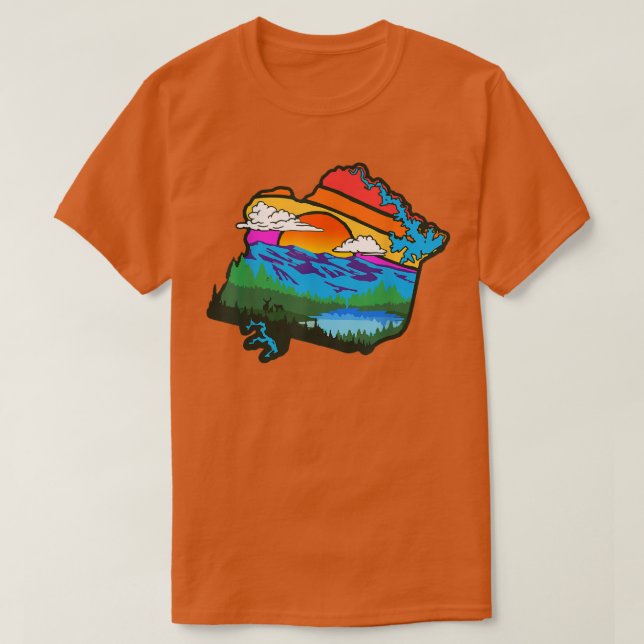 Camiseta Appalachia Virginia Franklin County Nature & Outdo (Frente do Design)