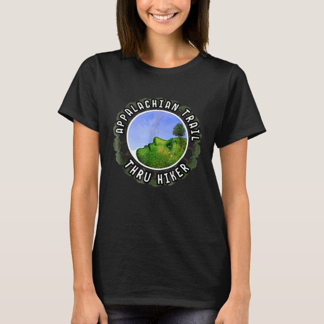 Camiseta Appalachian Trail Através Do Hiker E Do Campin Do  (Frente)