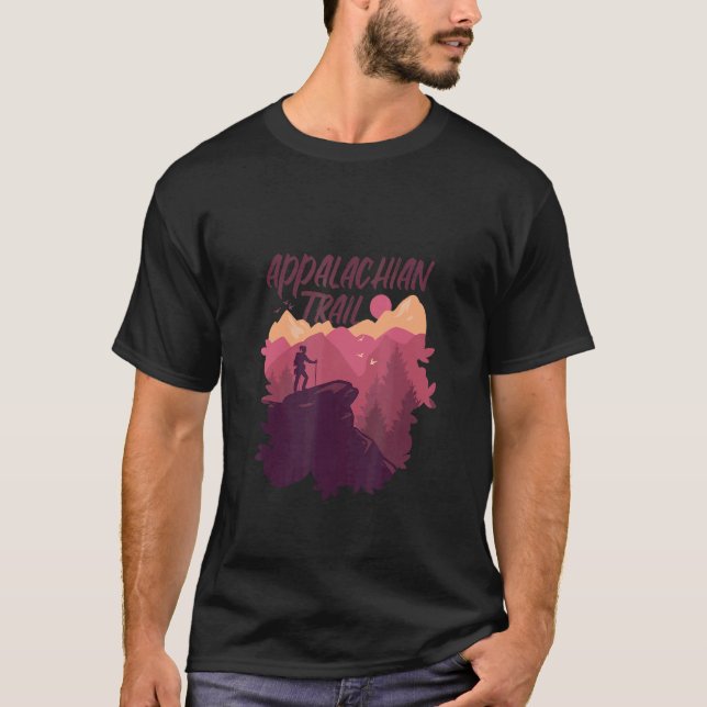 Camiseta Appalachian Trail Hiking Outdoors Nature Design (Frente)