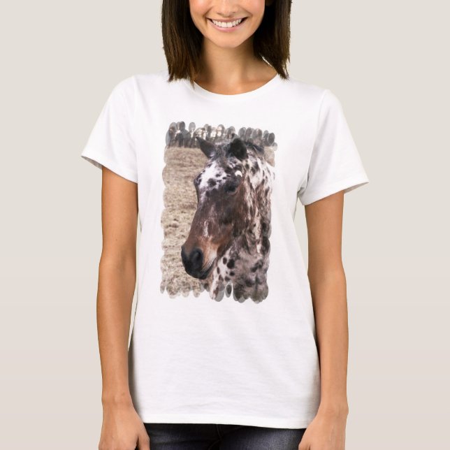 Camiseta Appaloosa Stallions Long Sleeve Ladies T-Shirt (Frente)
