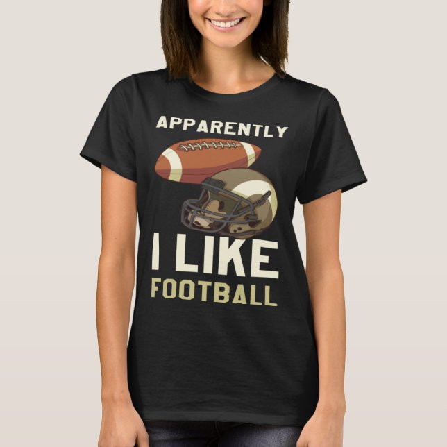 Camiseta Apparently I Like Football (Frente)