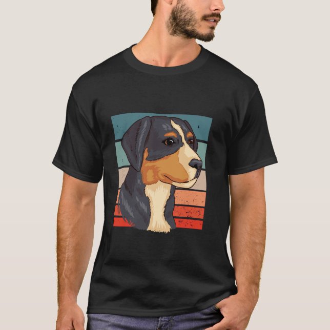 Camiseta Appenzeller Sennenhund Swiss Mountain Dogs Herding (Frente)