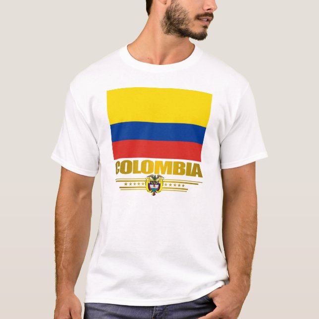 Camiseta Apperal do "Orgulho Colômbia" (Frente)