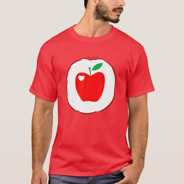 Camiseta Apple-Care-For-Bear-Heart-Costume Halloween Gifts (Frente)