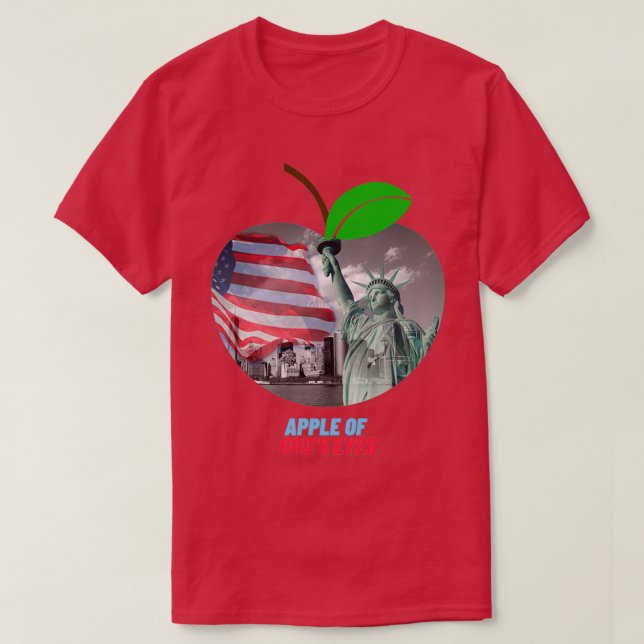 Camiseta Apple de Olhos Godx27s (Frente do Design)