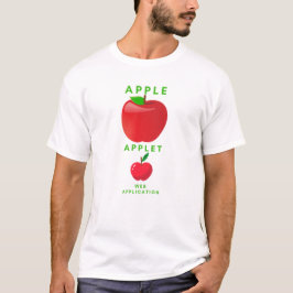 Camiseta Apple e Applet Pequena Aplicação