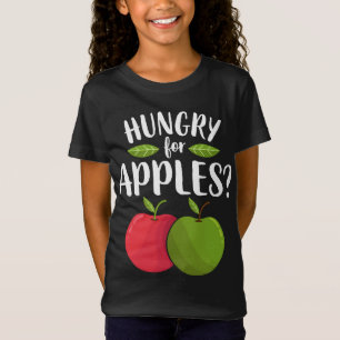 Camiseta Apple Fome Por Maçãs Frutas Engraçadas Sobre Vegan