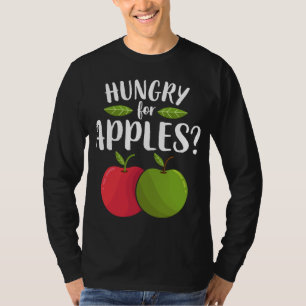 Camiseta Apple Fome Por Maçãs Frutas Engraçadas Sobre Vegan