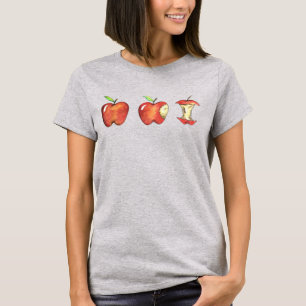 Camiseta Apple for Teacher Red Apples Ensinando Presente