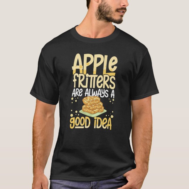 Camiseta Apple Fritter Recebe Rosquinha Bread Gluten Free V (Frente)