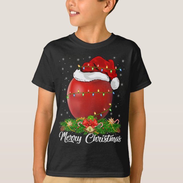 Camiseta Apple Fruta Lover Matando Santa Hat Apple Christm (Frente)