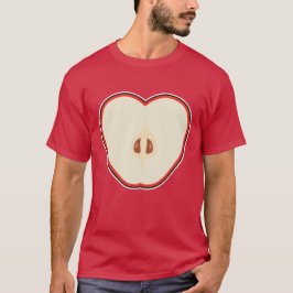 Camiseta Apple Lazy DIY Halloween Figurume Engraçado Fruta
