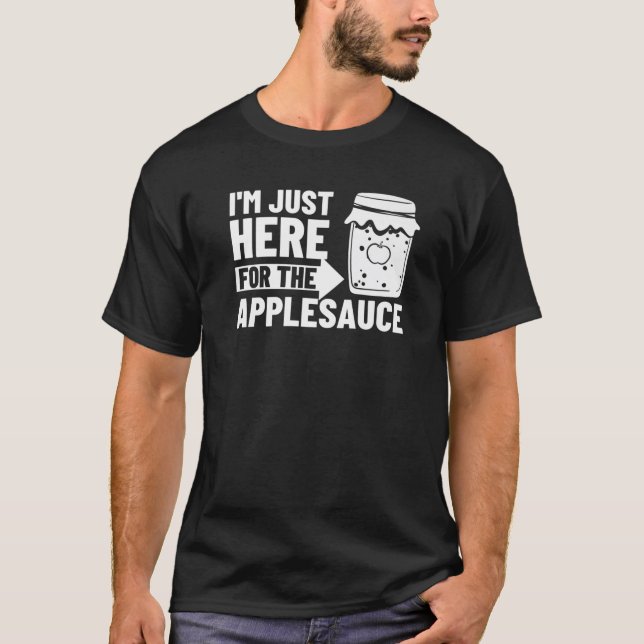 Camiseta Apple Molho-Maçã-Maçã-Maçã Receita Caldo-Maçã Desp (Frente)