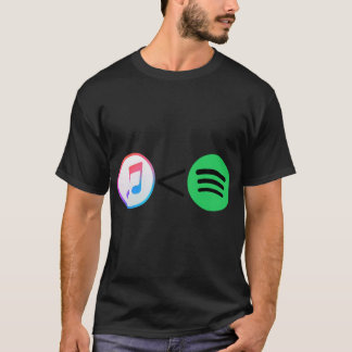 Camiseta Apple Music<Spotify Sticker