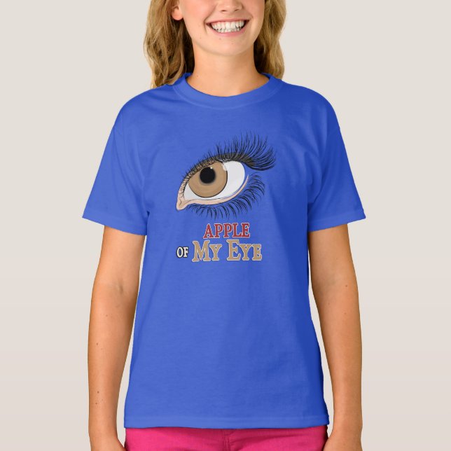 Camiseta Apple of My Eye Eyelashes Art T Shirt (Frente)