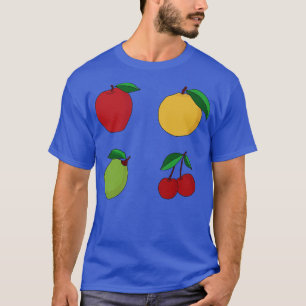 Camiseta Apple Orange Lemon e Frutas de cereja