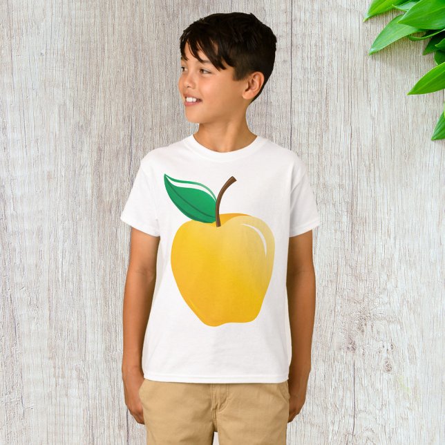 Camiseta Apple ouro Amarelo (Criador carregado)