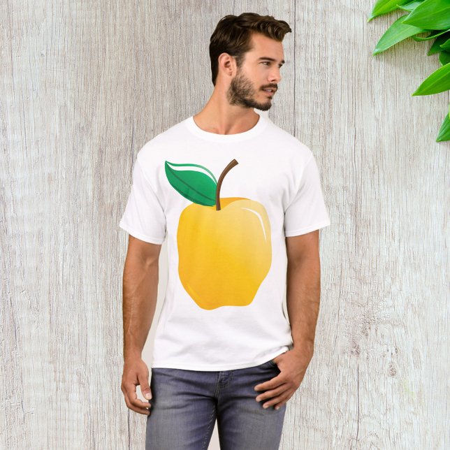 Camiseta Apple ouro Amarelo (Criador carregado)