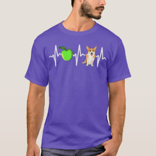 Camiseta Apple Pembroke Welsh Corgi Heartbeat Dog Lover