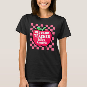 Camiseta Apple Personalizado Nome do Professor do Terceiro