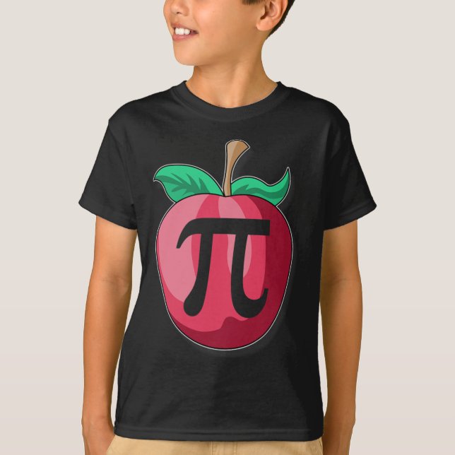 Camiseta Apple Pi Engraçado Professor de Matemática Dia de  (Frente)