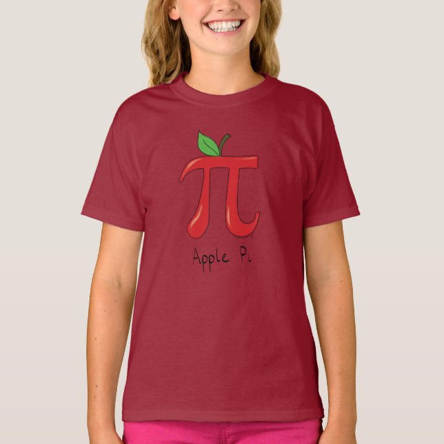 Camiseta Apple Pi - Símbolo Professor de Matemática (Frente)