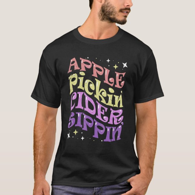 Camiseta Apple Pickin Cider Sippin Apple Picting Crew Harve (Frente)