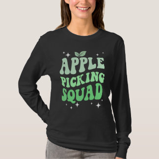 Camiseta Apple Picking Squad Green Apple Season Family Farm