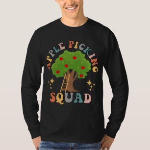 Camiseta Apple Picking Squad Harvest Season Engraçado Apple
