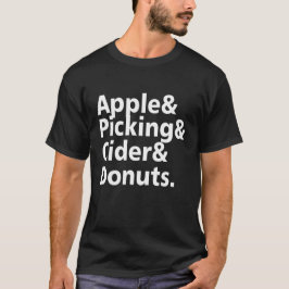 Camiseta Apple Picting E Rosquinhas De Cabra Engraçadas App