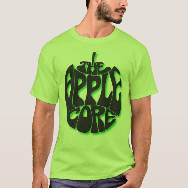 Camiseta Apple retira o núcleo t-shirt de homens de verde (Frente)