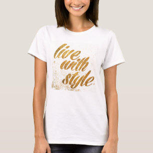 Camiseta Apple selvagem vive com o estilo - citações