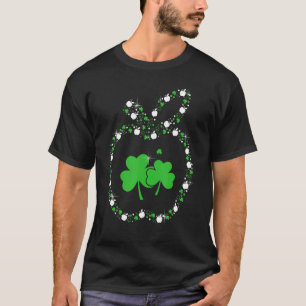 Camiseta Apple Shamrocks Professora Vida Feliz Rua Patrick