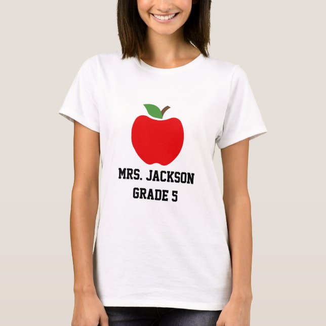 Camiseta Apple T-Shirt Nome e Grau Personalizados (Frente)