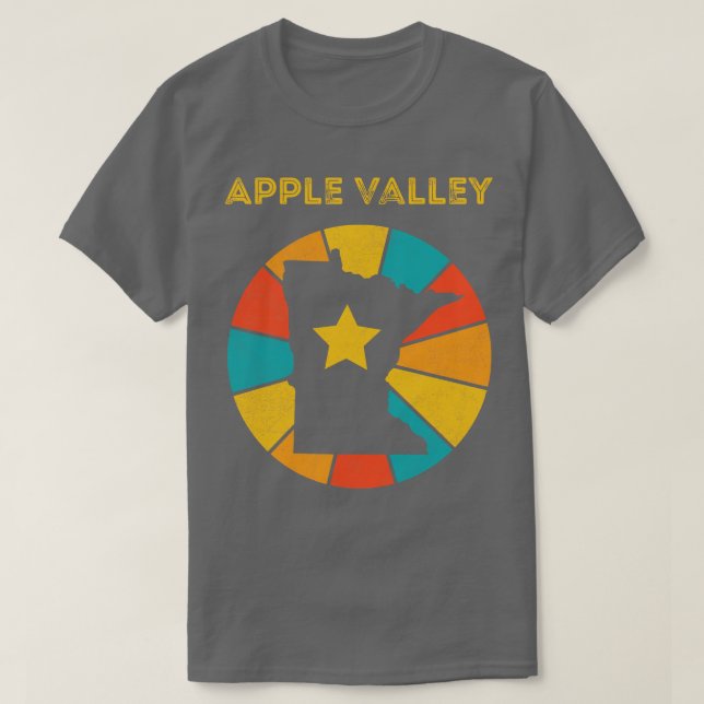 Camiseta Apple Valley Minnesota Vintage aflita Souvenir (Frente do Design)
