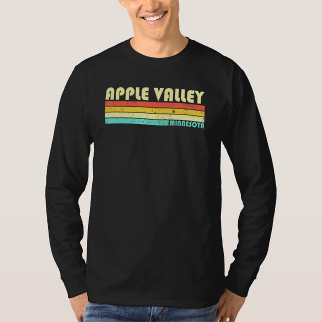 Camiseta Apple Valley Mn Minnesota City Home Roots Retro 80 (Frente)