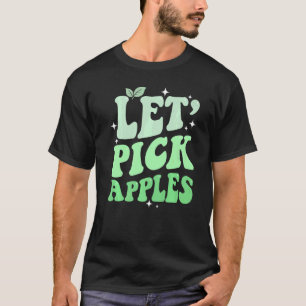 Camiseta Apple vamos Pica Maçã Verde Escolhendo Mar de Colh