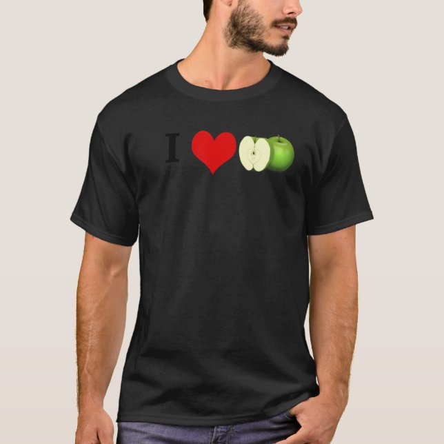 Camiseta Apple Verde azeda (Frente)